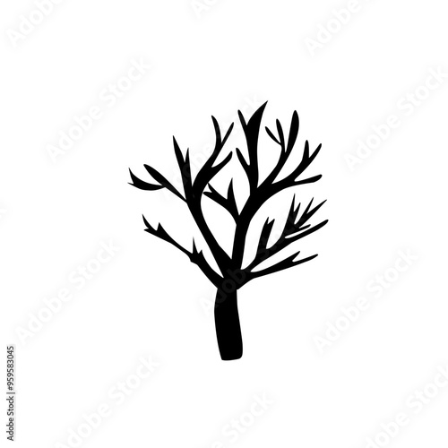 Dead tree silhouettes