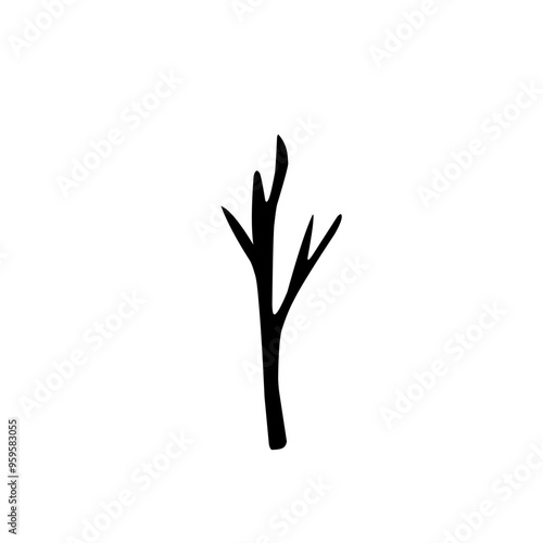 Dead tree silhouettes