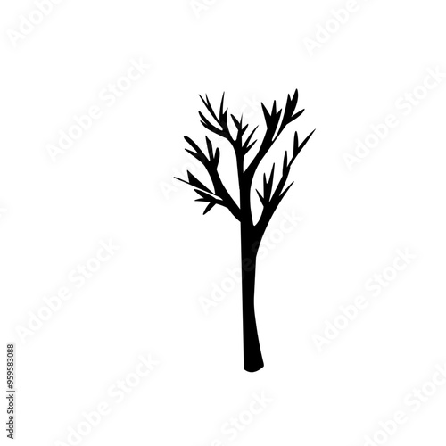 Dead tree silhouettes