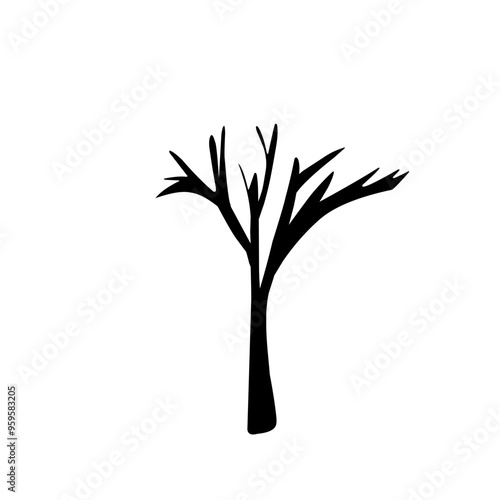 Dead tree silhouettes