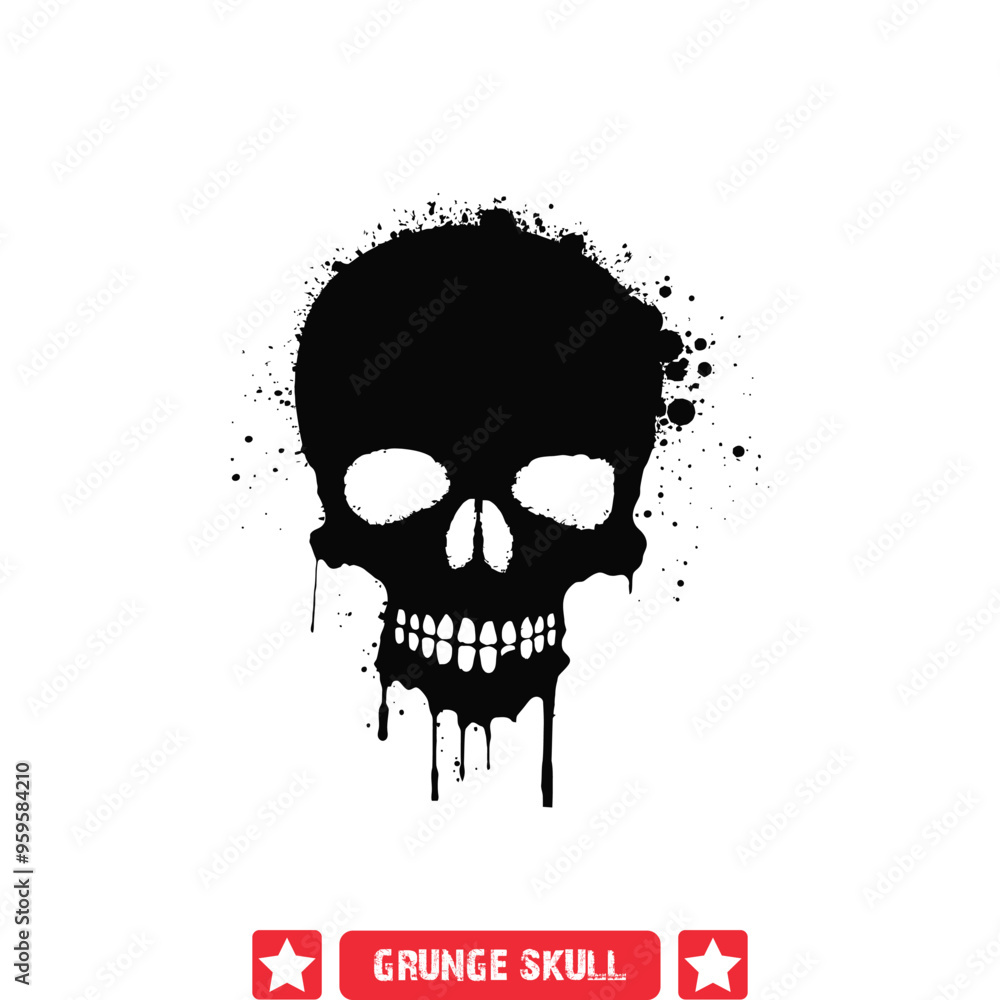 Haunted Grunge Skulls Atmospheric Vectors for Dark Design Projects Haunted Grunge Skulls Atmospheric Vectors for Dark Design Projects