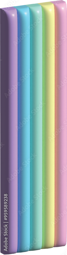 3d vertically rainbow 3d vertically rainbow