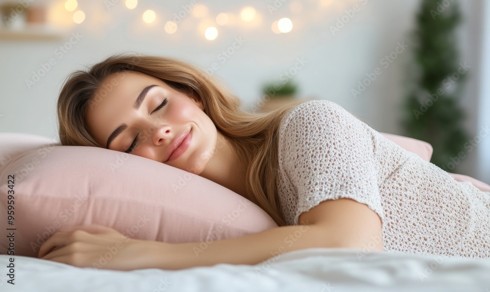Dreamy Woman Sleeping on Luxurious Mattress: Embracing Cultural Diversity in Comfort. 4K Wallpaper for Inclusive Bedroom Marketing, End-of-Season Promotions, and Freedom in Rest. Abstract Visualizatio Dreamy Woman Sleeping on Luxurious Mattress: Embracing Cultural Diversity in Comfort. 4K Wallpaper for Inclusive Bedroom Marketing, End-of-Season Promotions, and Freedom in Rest. Abstract Visualizatio