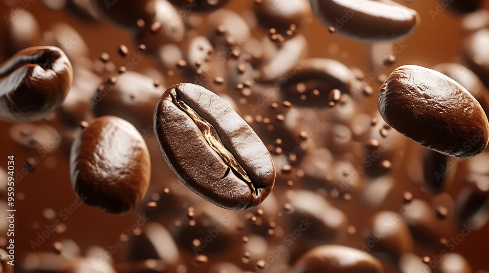 Coffee roasted aroma bean fly explosion Coffee roasted aroma bean fly explosion