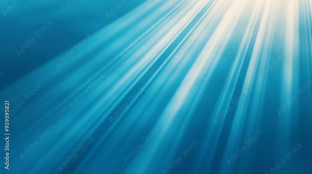 Serene Gradient Blue Background with Subtle Light Rays for Business Presentations Serene Gradient Blue Background with Subtle Light Rays for Business Presentations