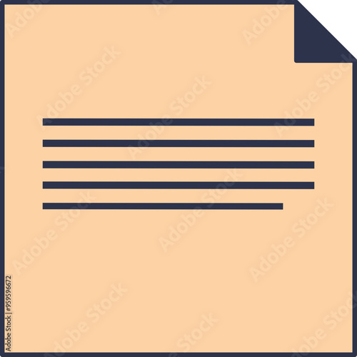 Pink sticky note with abstract red lines, symbolizing text or tasks.