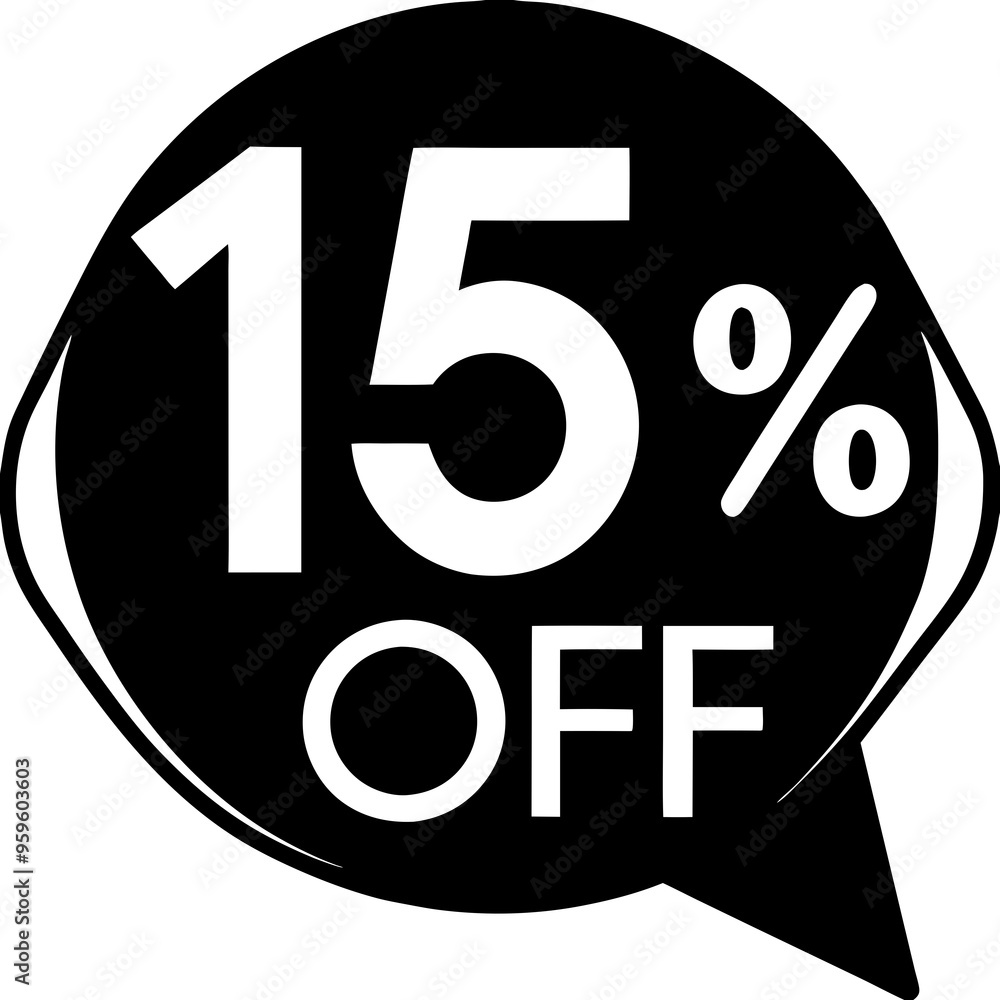 Black speech bubble with white text stating Black speech bubble with white text stating
