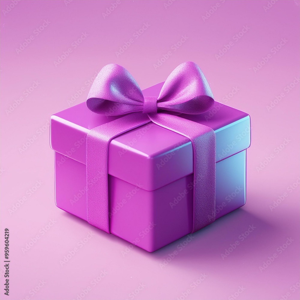 A vibrant pink gift box adorned with a glossy bow, perfect for celebrations and special occasions. A vibrant pink gift box adorned with a glossy bow, perfect for celebrations and special occasions.