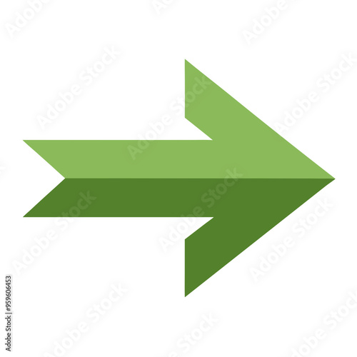 Free Download A stylized green double arrow pointing to the right on a white background - GFXLoad