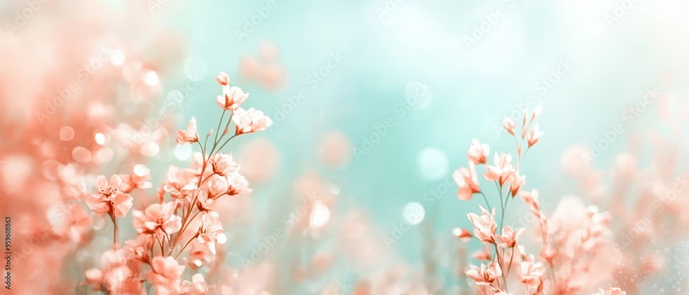 Delicate flowers in soft pastel hues create a serene, dreamy atmosphere, perfect for adding a touch of nature to any project. Delicate flowers in soft pastel hues create a serene, dreamy atmosphere, perfect for adding a touch of nature to any project.