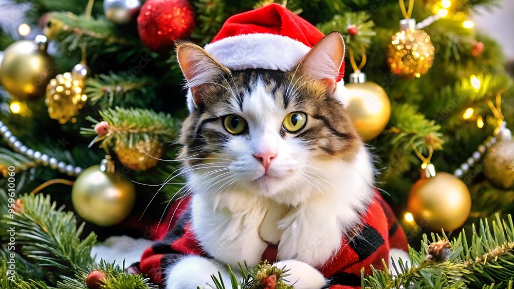 Happy Christmas Cat Happy Christmas Cat