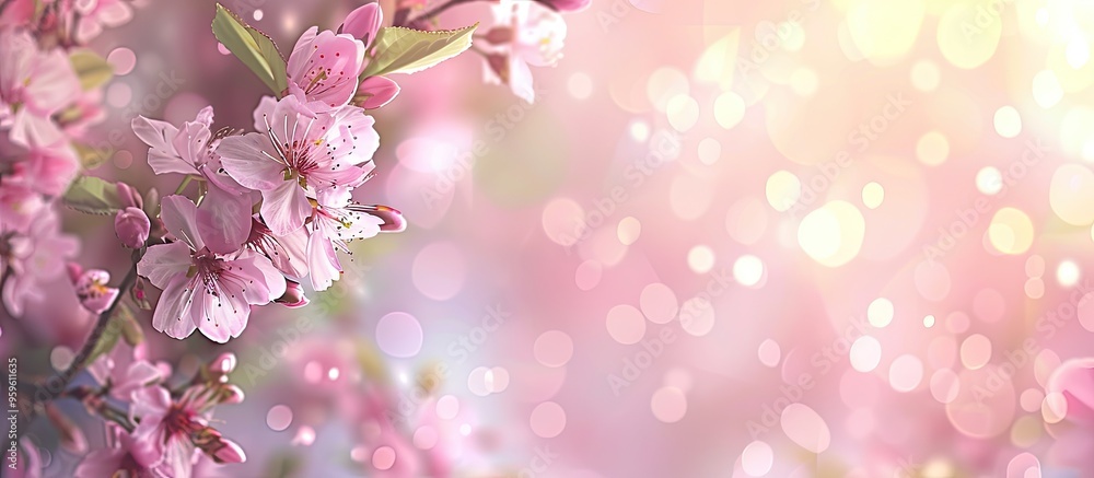 Spring banner backdrop with copyspace Spring banner backdrop with copyspace