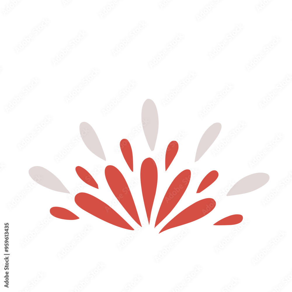 Vector firework sign isolated Vector firework sign isolated