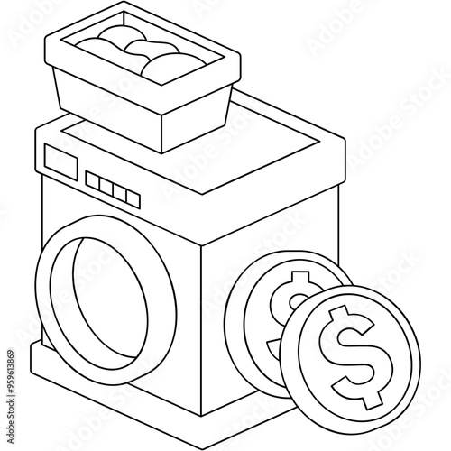 Self Service Laundry Icon