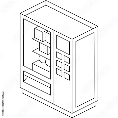 Snack Vending Machine Icon
