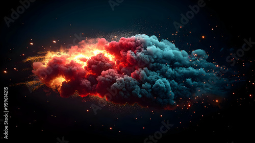 Abstract explosion of color...