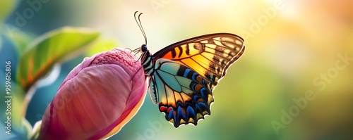 Vibrant Butterfly Emerging ...