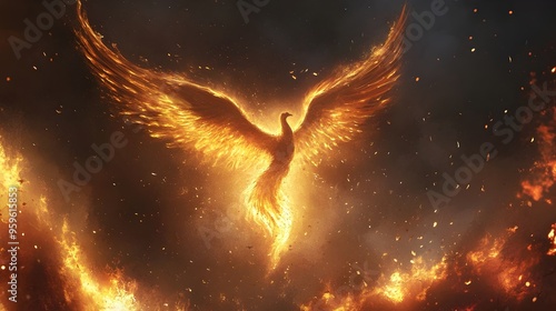 Majestic Phoenix Rising fro...