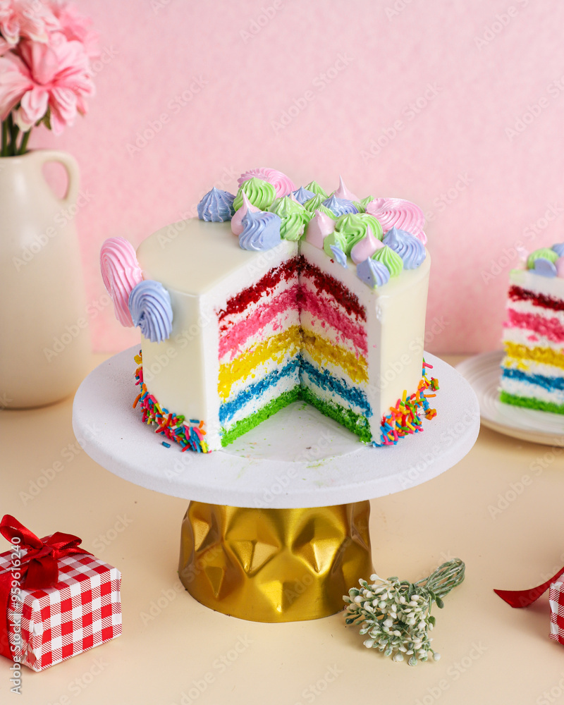Rainbow cake Rainbow cake