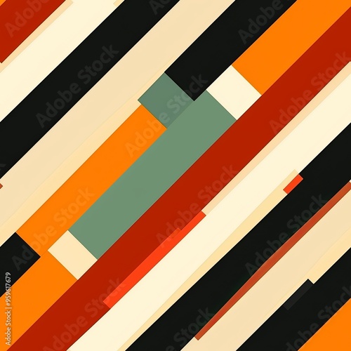 Free Download seamless pattern of diagonal stripes in a bold, modern color palette - GFXLoad