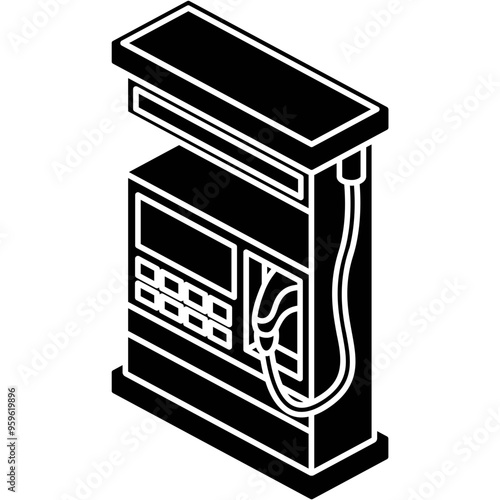 Gas Station Self Service Icon