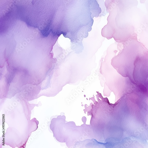 Violet watercolor background texture soft abstract illustration blank empty with copy space for product design or text copyspace mock-up template