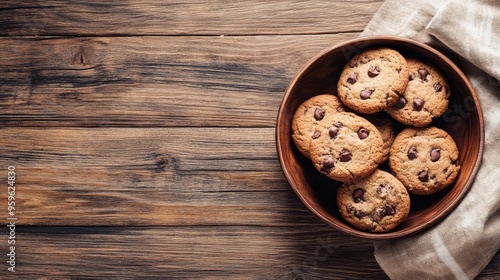 Cookies on wood