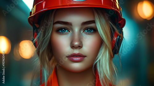 Portrait of a young woman i...