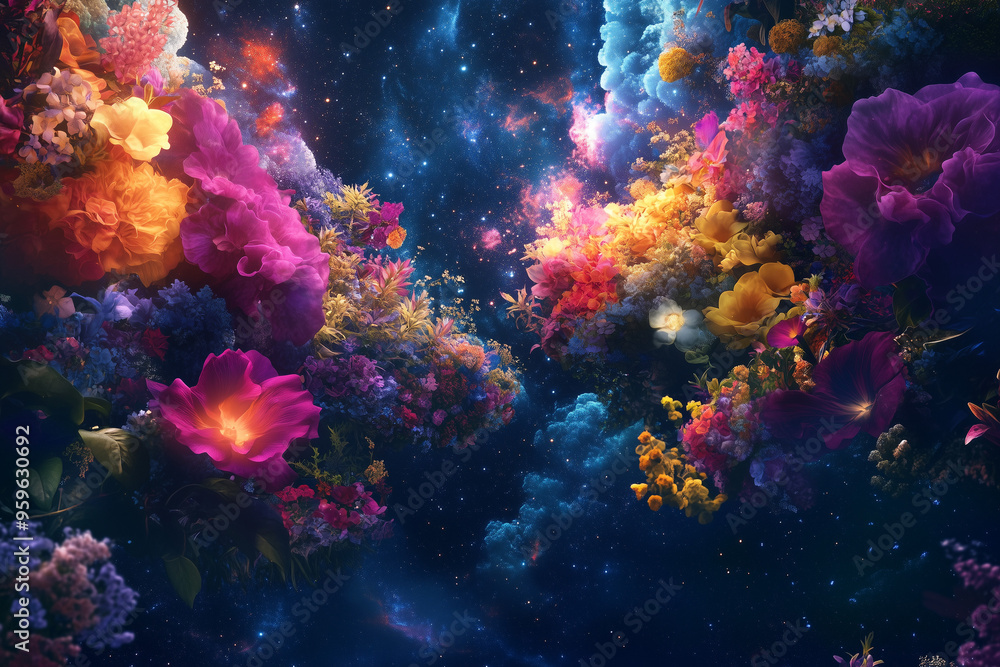 Obraz premium Cosmic garden