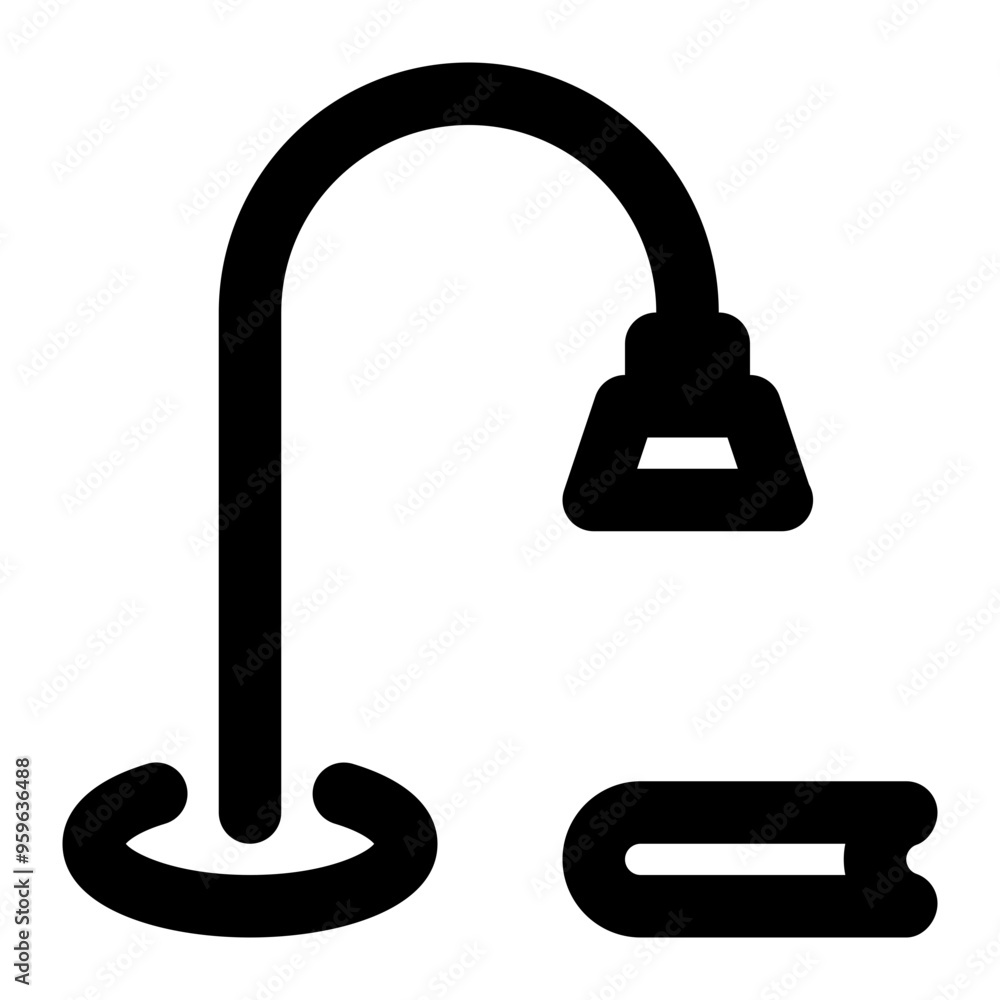 reading lamp, learning, reading, lamp, electronic outline icon reading lamp, learning, reading, lamp, electronic outline icon