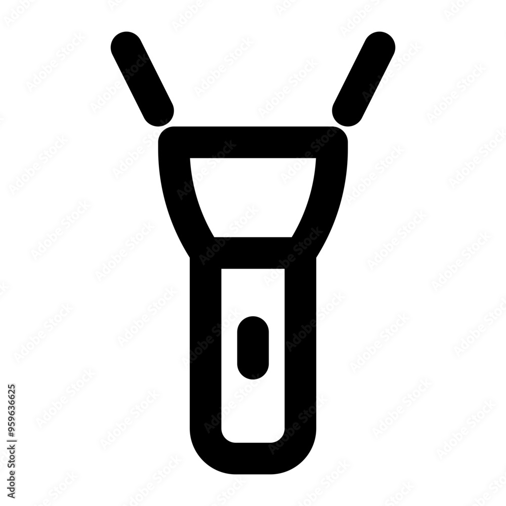 torch, light, flashlight, ray, electronic outline icon torch, light, flashlight, ray, electronic outline icon