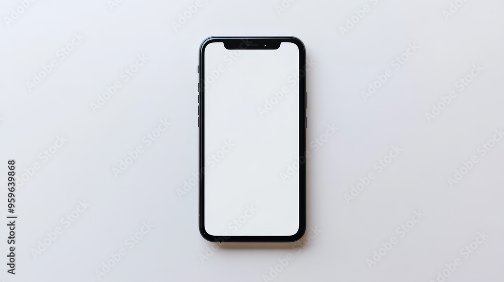 A modern smartphone with a blank screen on a white background, ready for adding custom app designs or content. A modern smartphone with a blank screen on a white background, ready for adding custom app designs or content.