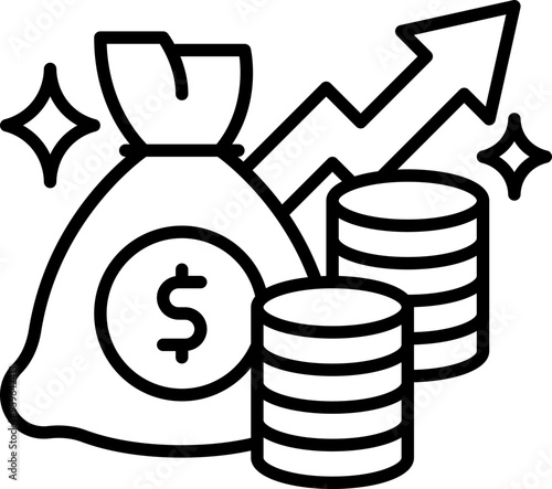 Funding increase icon