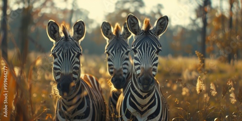 Captivating zebras for the wildlife park