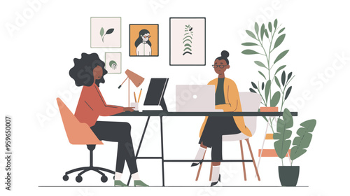 
people are talking on a podcast, sitting at a table, asking each other questions, each talking into a microphone white background