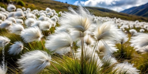 A photo captures the delicate, snow-white blades of Antarctic grass, its slender stems swaying gently in the breeze, a frozen landscape transformed.