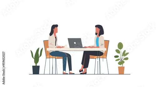 
people are talking on a podcast, sitting at a table, asking each other questions, each talking into a microphone white background