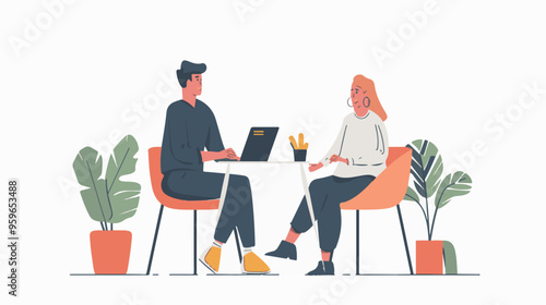 
people are talking on a podcast, sitting at a table, asking each other questions, each talking into a microphone white background