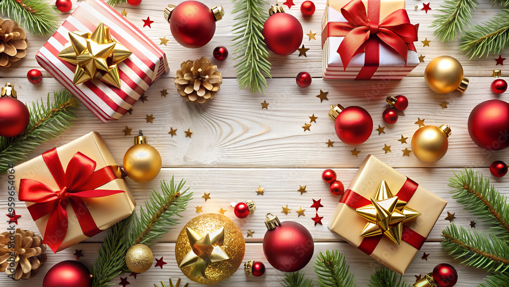 Christmas background with a Christmas tree.
Christmas background with a Christmas tree.