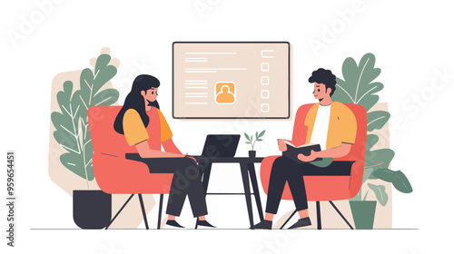 
people are talking on a podcast, sitting at a table, asking each other questions, each talking into a microphone white background