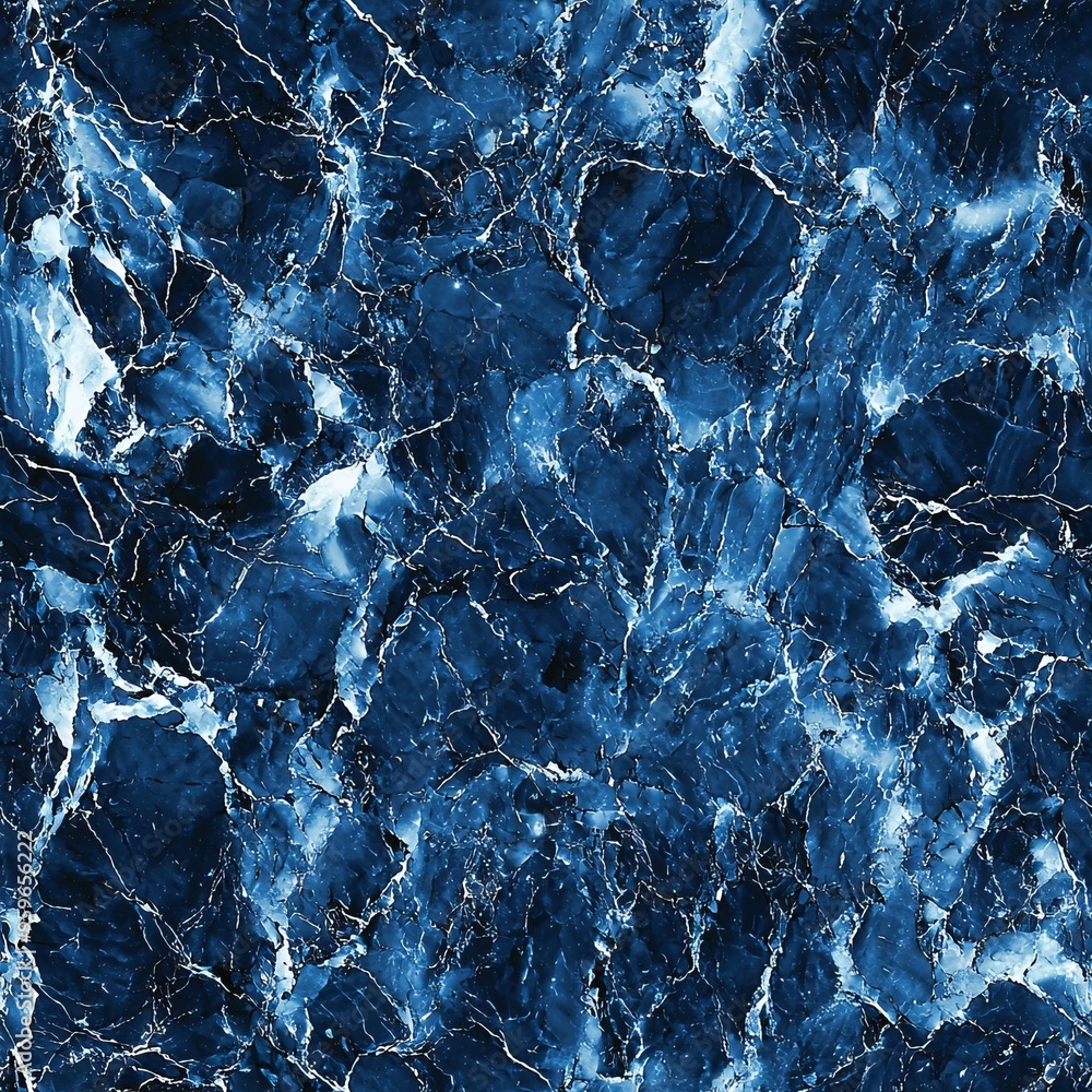 seamless pattern of blue marble with dark blue and white veining seamless pattern of blue marble with dark blue and white veining