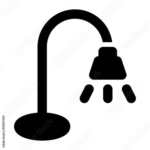 reading lamp, learning, reading, lamp, electronic solid or glyph icon