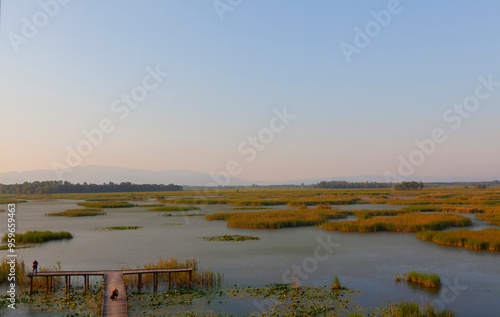 Efteni Lake is a tectonically formed, freshwater lake located within the borders of Düzce province, within the borders of the Central and Gölyaka districts. photo