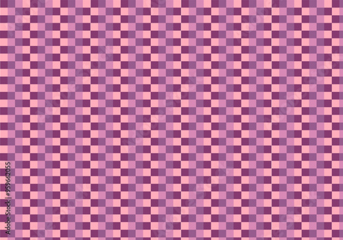 Pink and Purple Checkerboard Pattern: A minimalist and stylish background with a repeating pattern of pink and purple squares. Ideal for digital design, presentations, and social media graphics.  