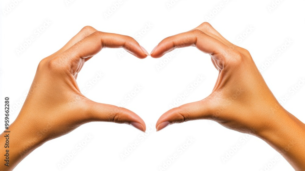 Hands Skillfully Forming a Beautiful Heart Symbol to Represent Love and Deep Compassion Hands Skillfully Forming a Beautiful Heart Symbol to Represent Love and Deep Compassion