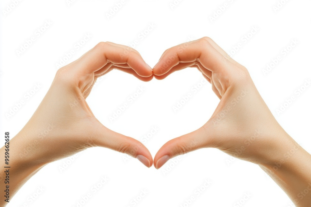 Hands Skillfully Forming a Beautiful Heart Symbol to Represent Love and Deep Compassion Hands Skillfully Forming a Beautiful Heart Symbol to Represent Love and Deep Compassion