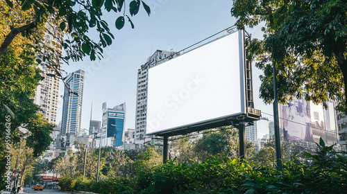 Wallpaper Mural blank billboard business advertisement mockup background Torontodigital.ca
