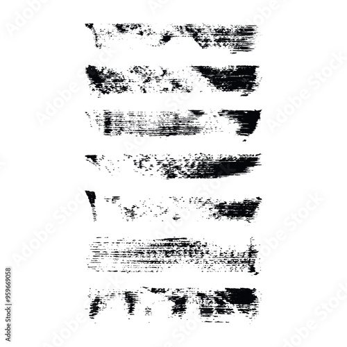 Mascara texture mascara brush on white background. Isolated Make up