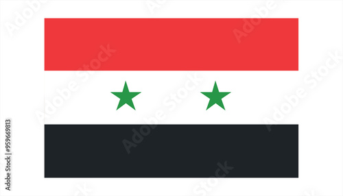 Syrian flag vector illustration 
