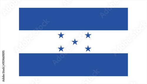 Flag of Honduras vector illustration 
